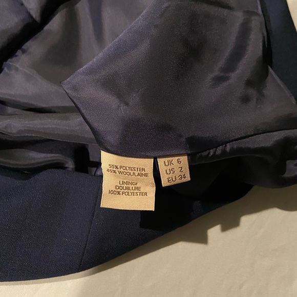 Orla Kiely Navy Wool Dress Size 2 - Picture 6 of 6
